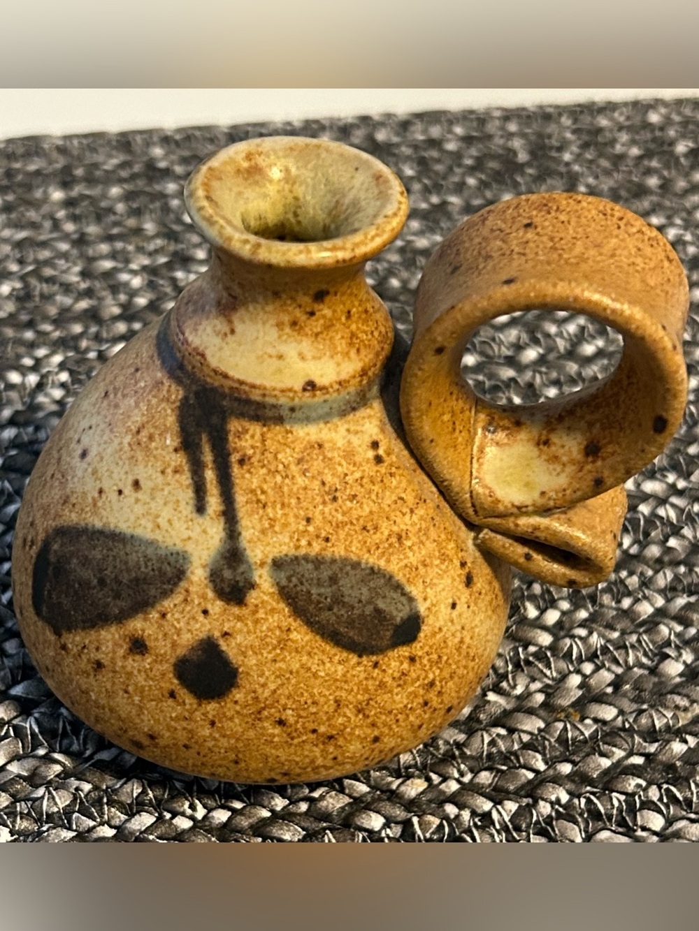 Sarah Pike Studio Pottery Mini Vase 
Signed Canada BC